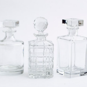 Set de 2 licoreras de cristal