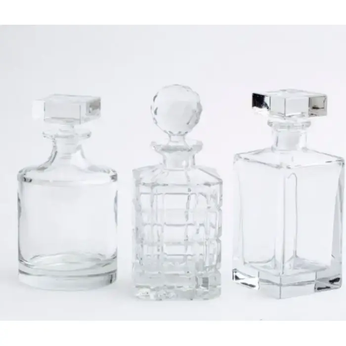 Set de 2 licoreras de cristal